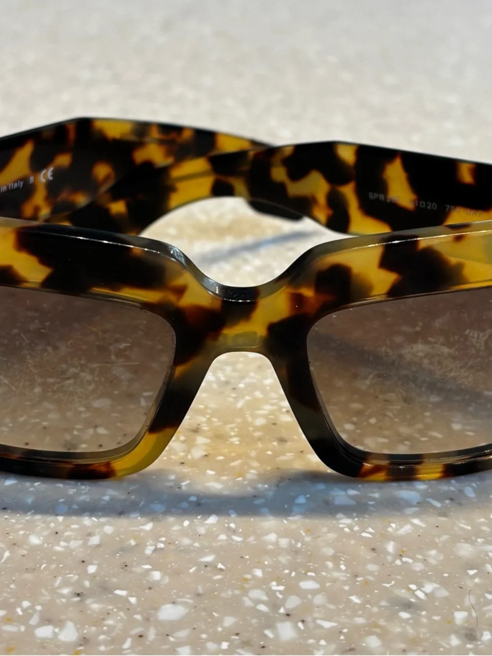 Prada Women’s Tortoise Acetate Sunglasses in Brown and Amber - Picture 2 of 10